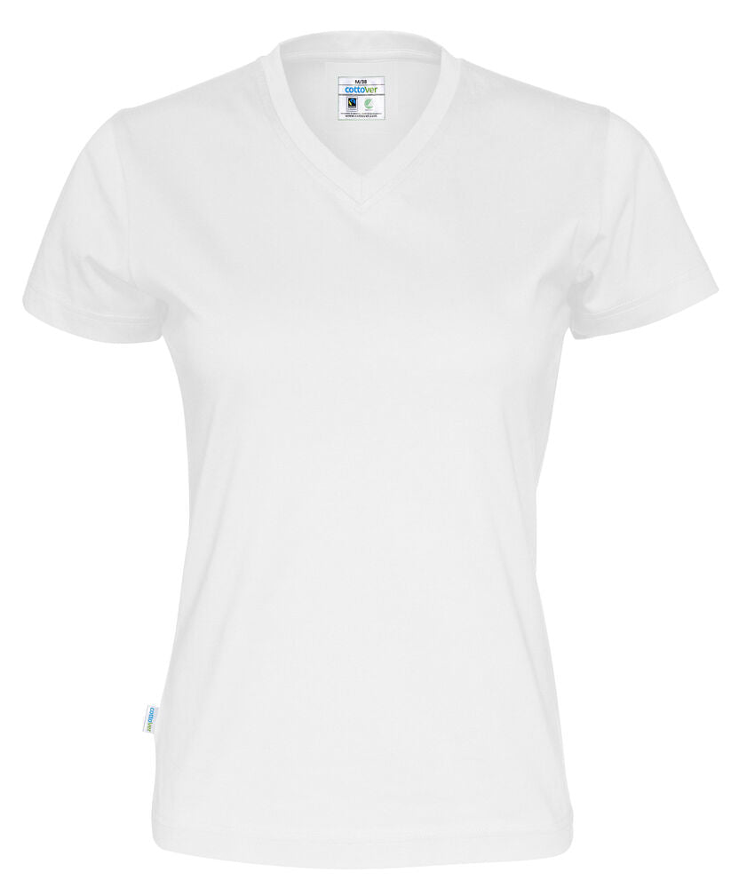 T-SHIRT V-NECK LADY - GOTS GECERTIFICEERD