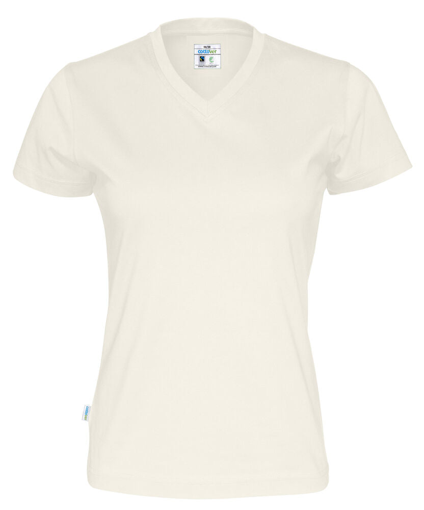 T-SHIRT V-NECK LADY - GOTS GECERTIFICEERD