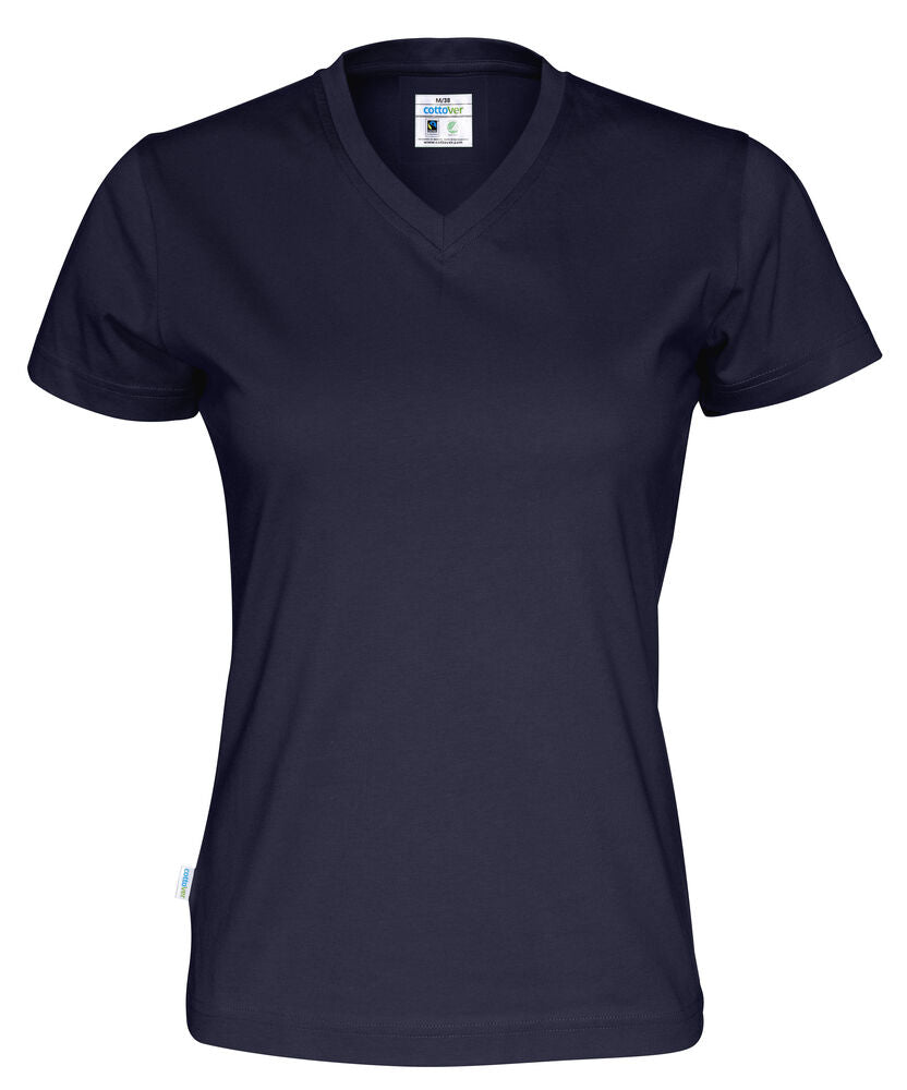 T-SHIRT V-NECK LADY - GOTS GECERTIFICEERD