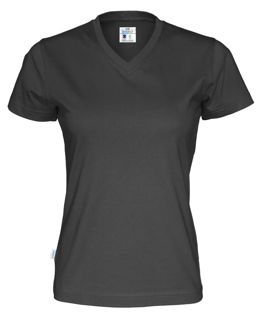 T-SHIRT V-NECK LADY - GOTS GECERTIFICEERD