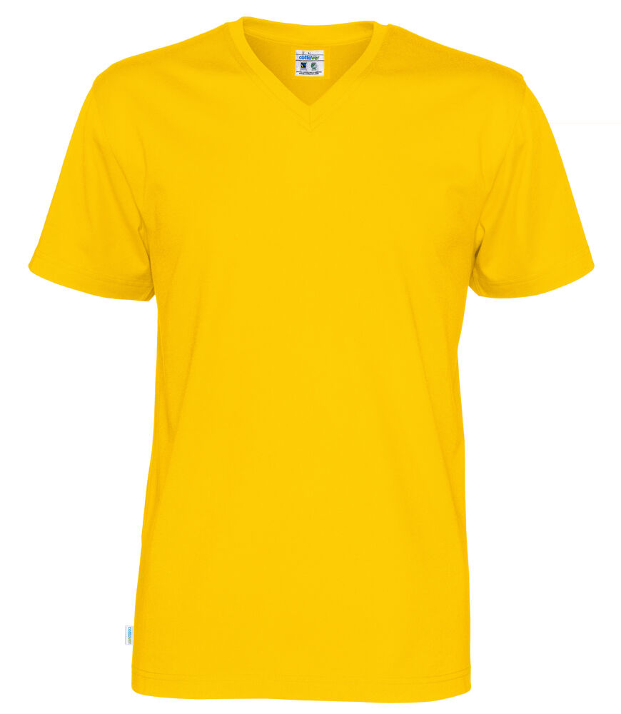 T-SHIRT V-NECK MAN - GOTS GECERTIFICEERD