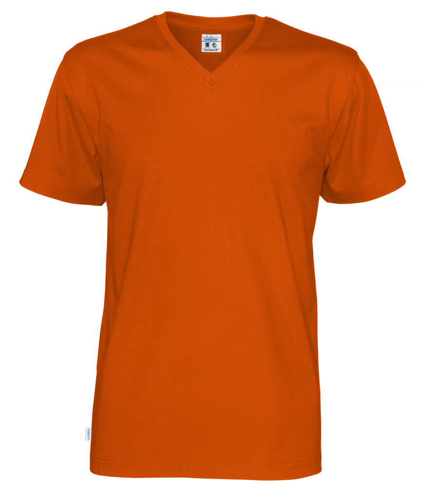 T-SHIRT V-NECK MAN - GOTS GECERTIFICEERD