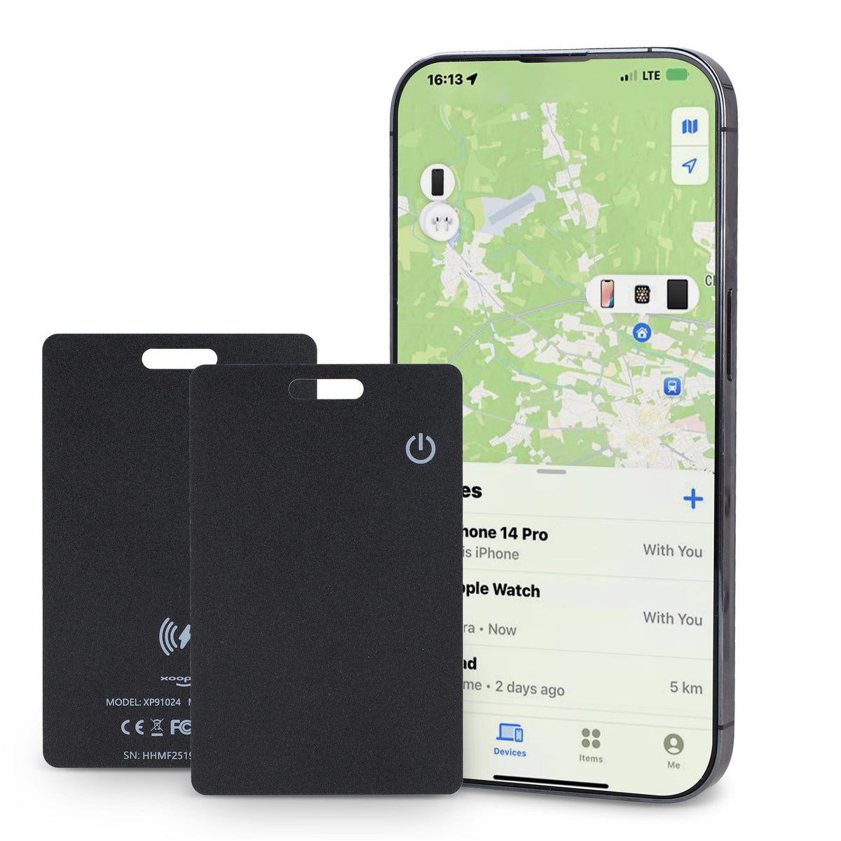 Xoopar ICE-Card Ultradune Tracker Kaart oplaadbaar