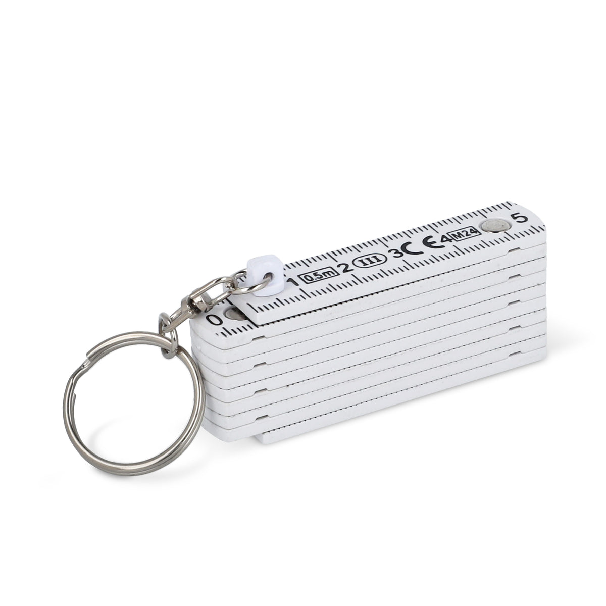 Gekalibreerde duimstok sleutelhanger 0,5m