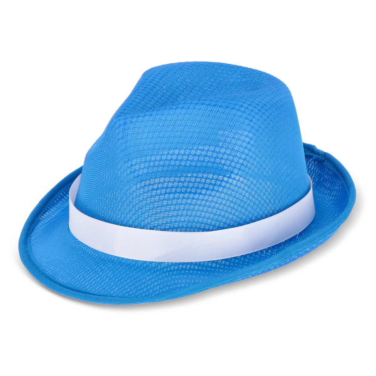 Polyester hoed met band