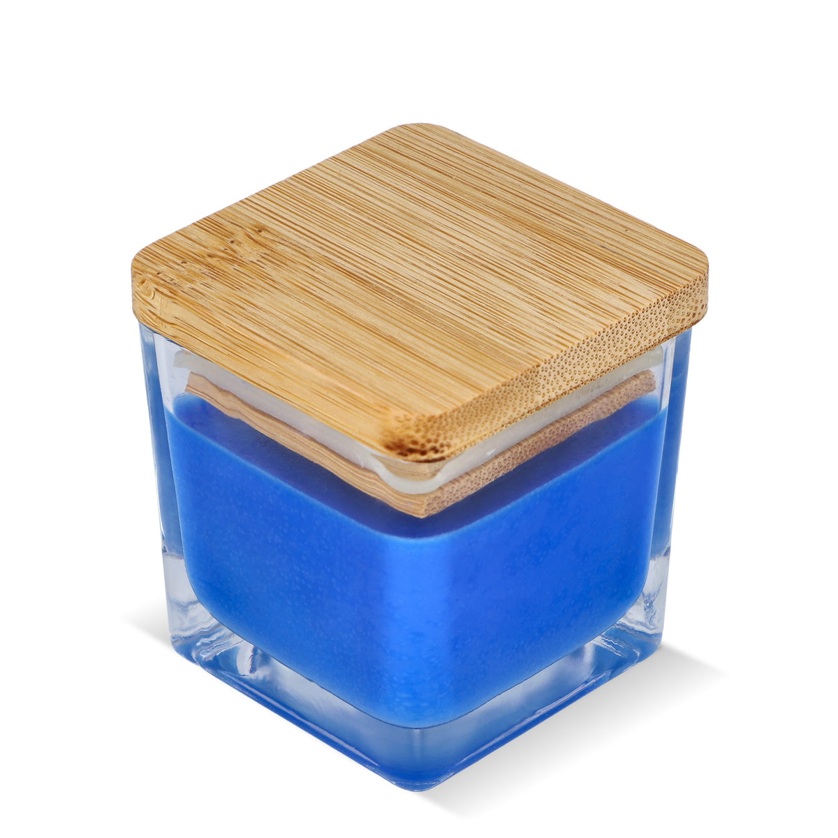 Chakra plantaardige kaars in glazen houder