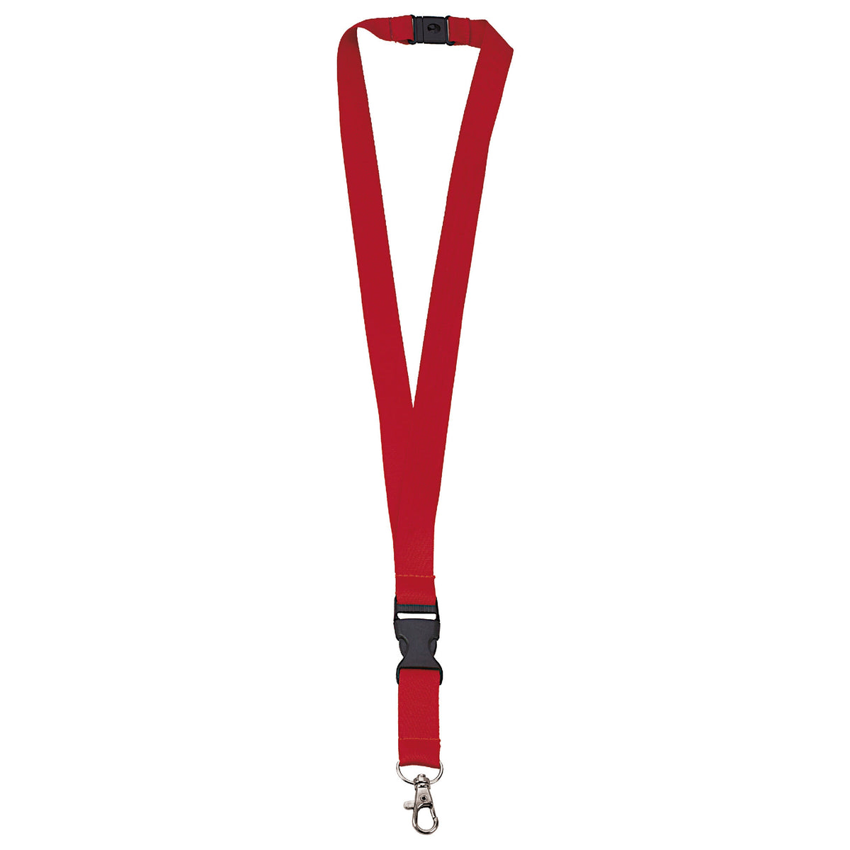 Polyester lanyard 20 mm met gesp en haak