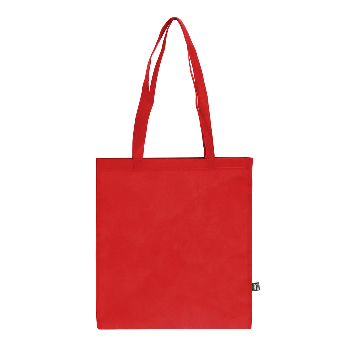 R-PET Draagtas non-woven lange handvatten 38 x 42cm 75g/m²
