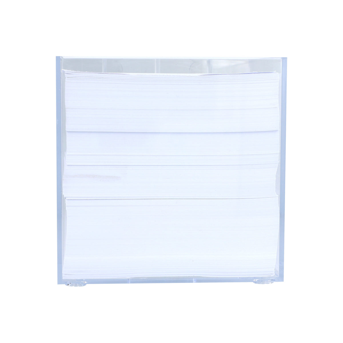 Papierkubus de luxe wit papier 10x10x10cm