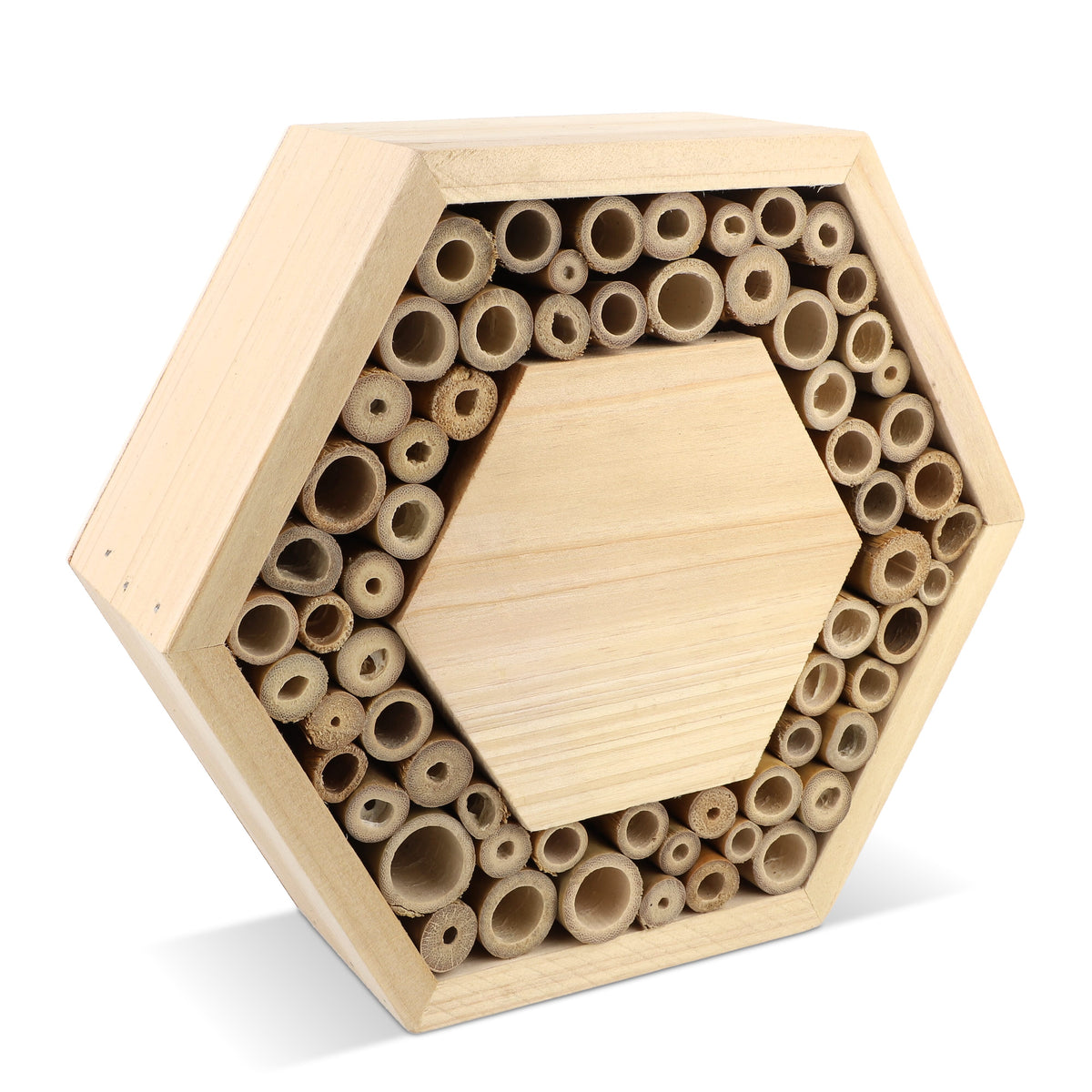Bijenhuis van FSC-hout zeshoekig