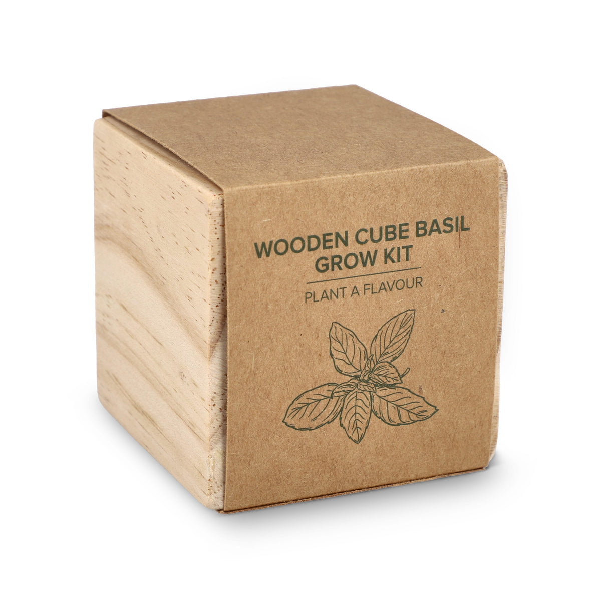 FSC Houten Plantenbak Set – Basilicum