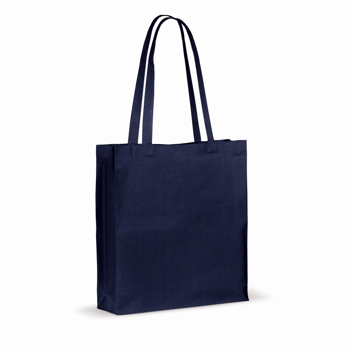 Draagtas gerecycled katoen met bodem 140g/m² 38x10x42cm