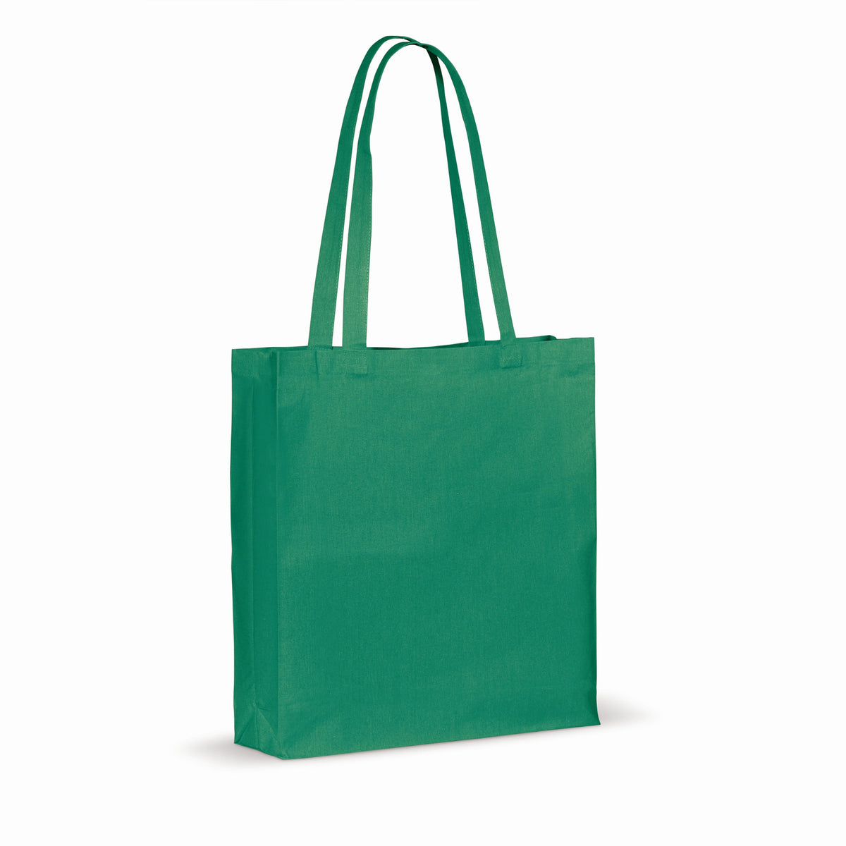 Draagtas gerecycled katoen met bodem 140g/m² 38x10x42cm
