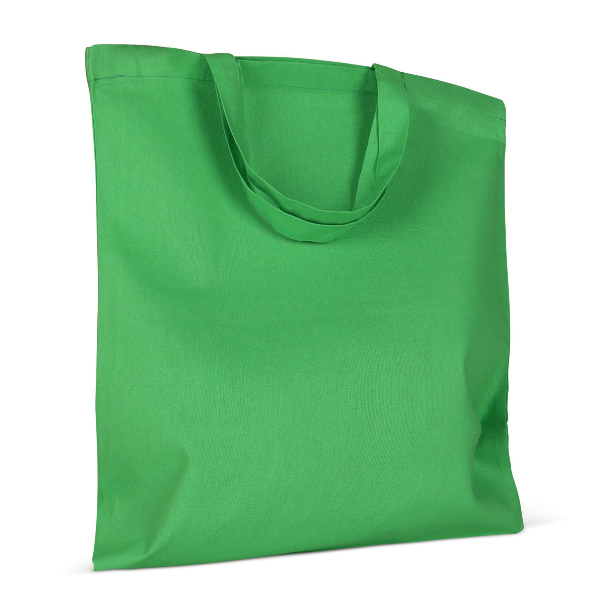 Schoudertas OEKO-TEX® gekleurd kort 140g/m² 38x42 cm