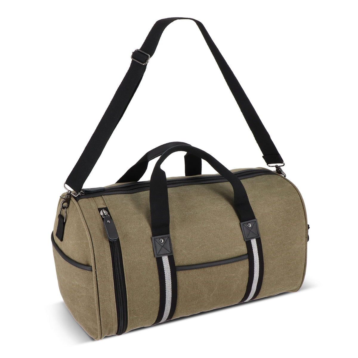 Gerecycled katoenen canvas plunjezak Harper
