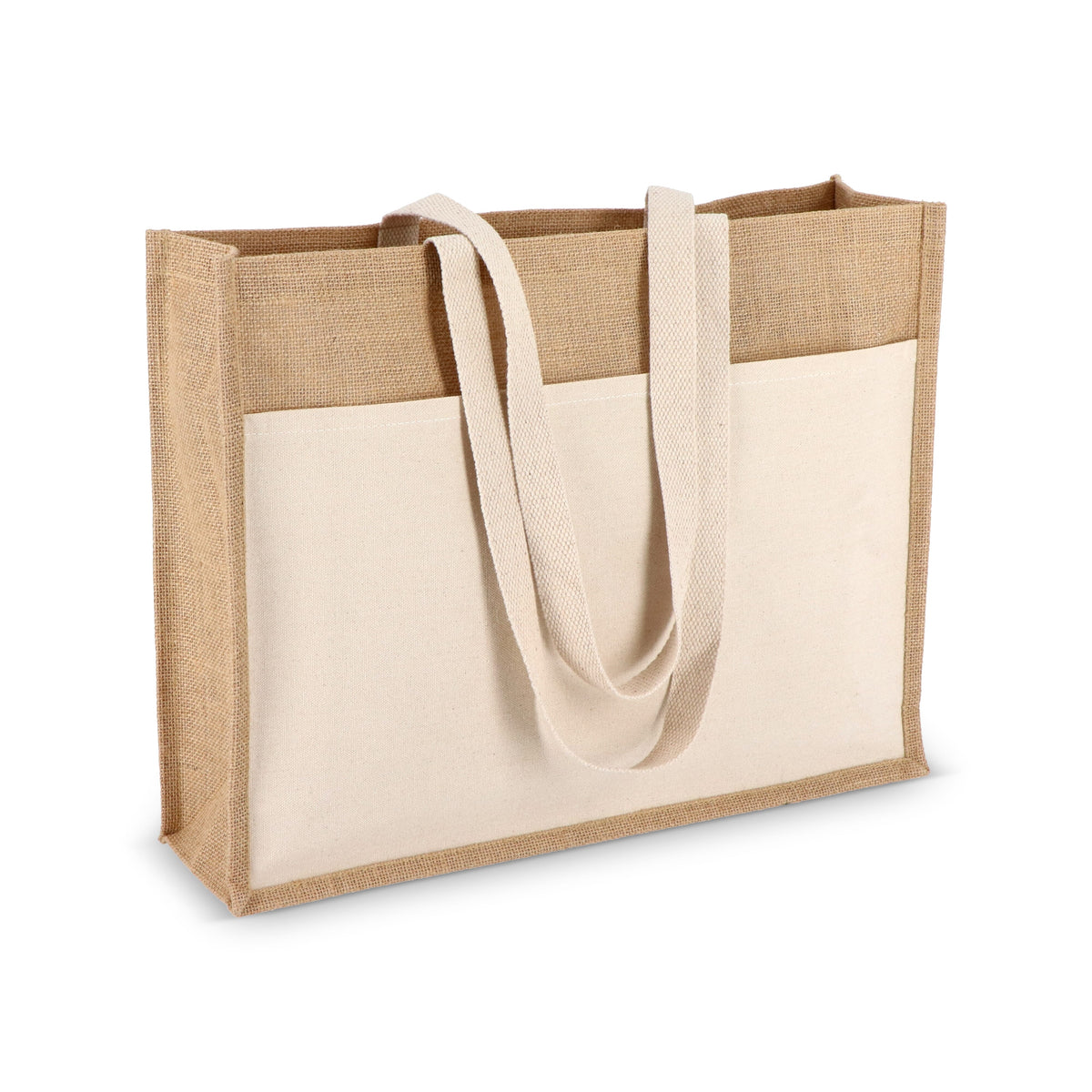 Jute Tote bag OEKO-TEX® 45 x 12 x 35cm 320g/m²