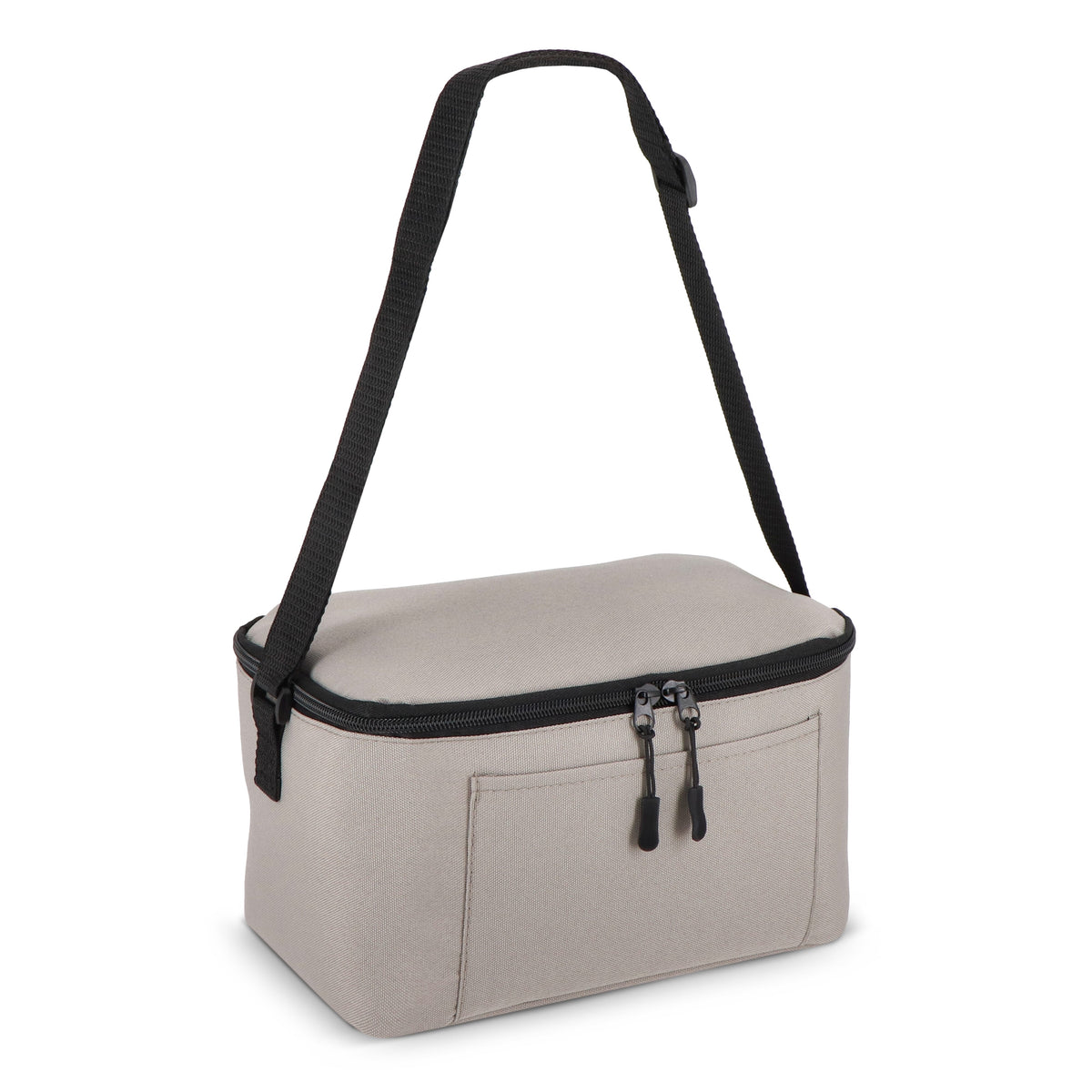 600D gerecycled PET koeltas voor 6 blikjes 25 x 14.5 x 15.5 cm 5 L