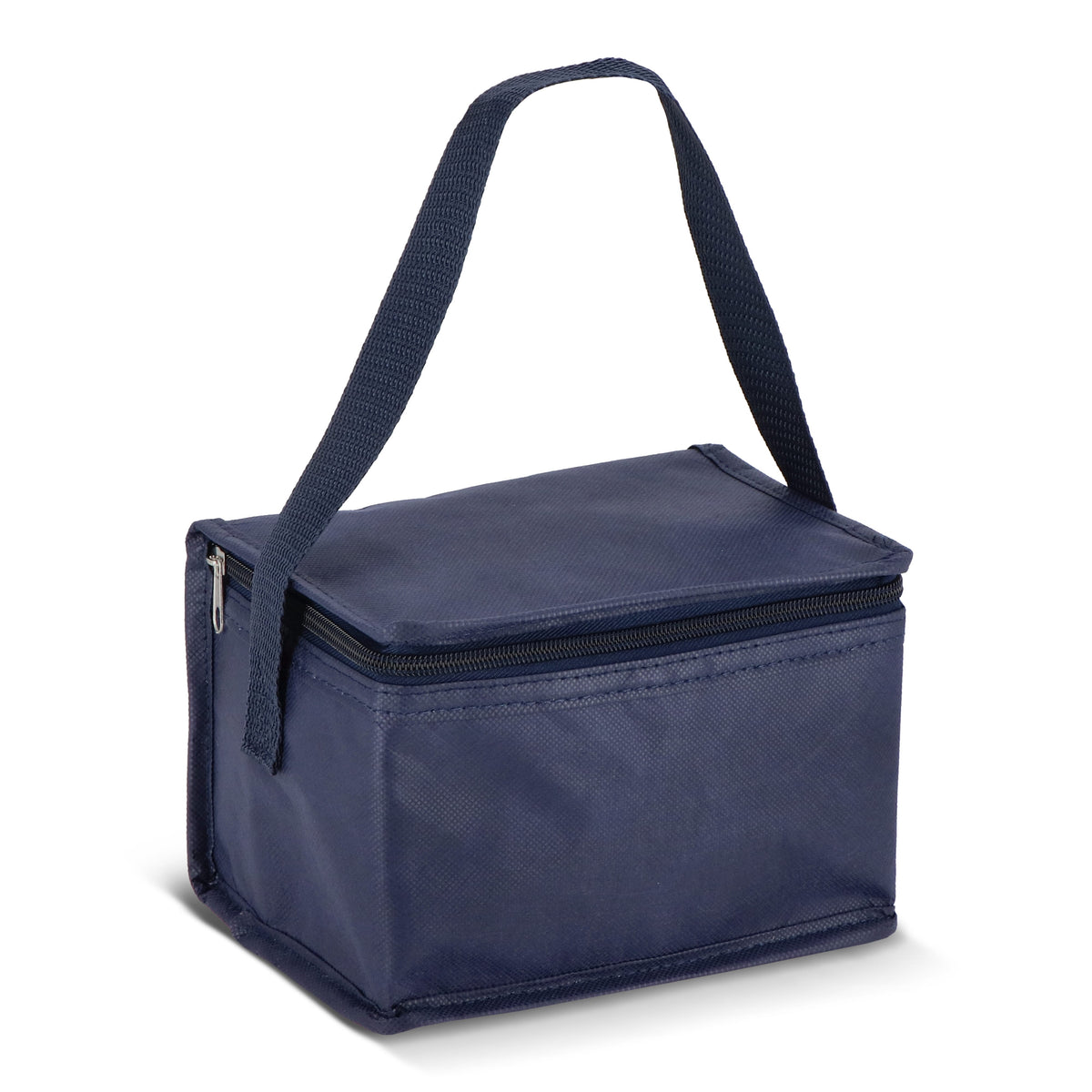 R-PET koeltas voor 6 blikjes, non-woven, 20 x 13 x 12,5 cm, 75 g/m²