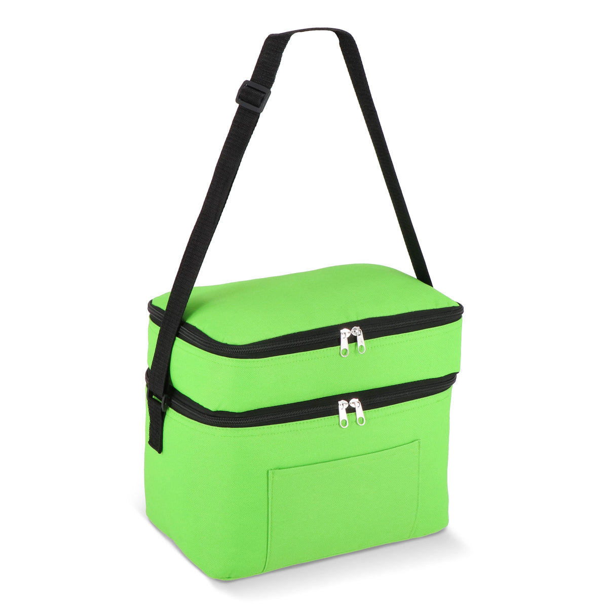 R-PET 600D koeltas met dubbele compartimenten, 30 x 20 x 24 cm, 12L