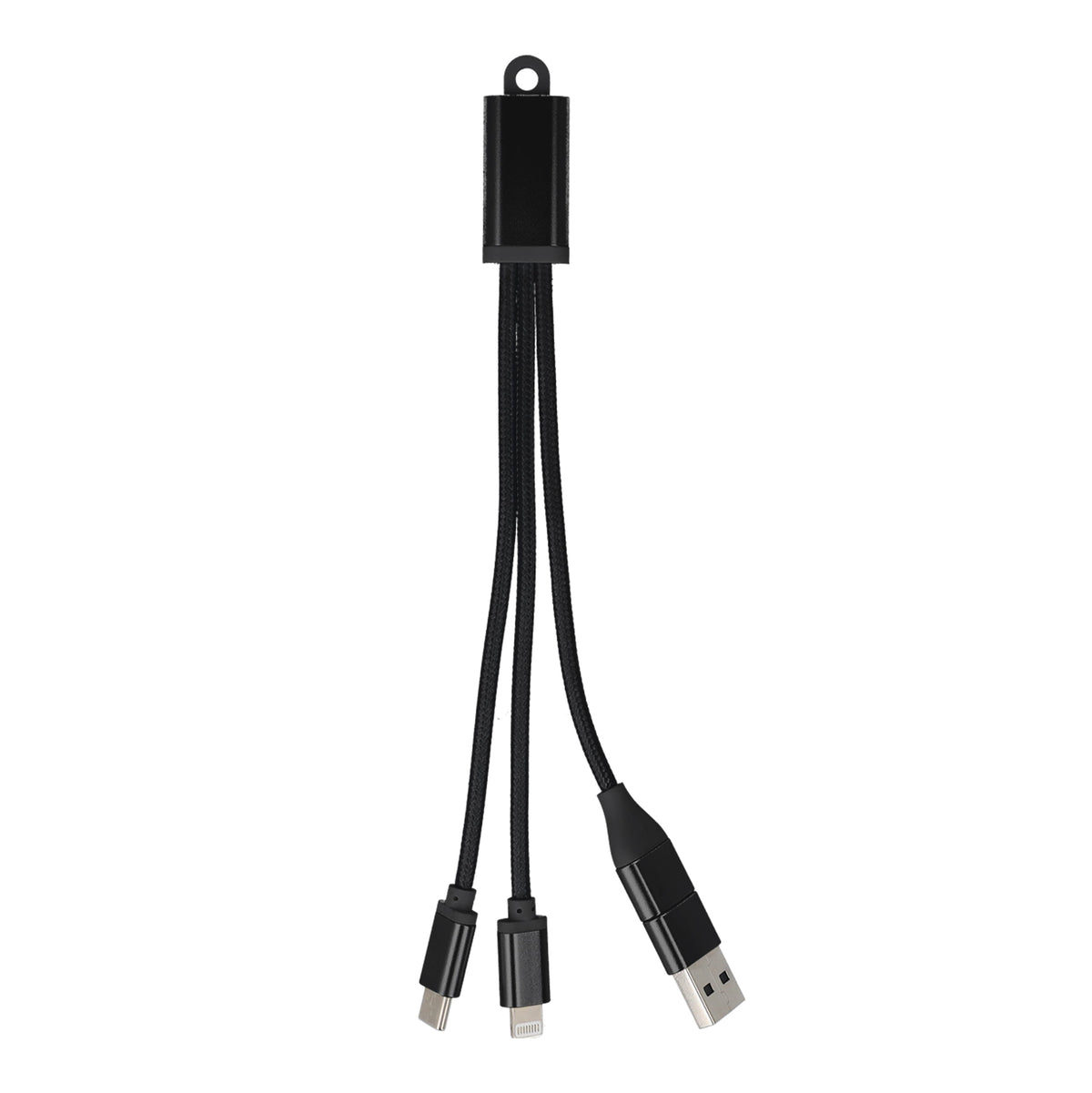 2-in-1 Oplaadkabel USB-A/C naar USB-C & Lightning Aluminium