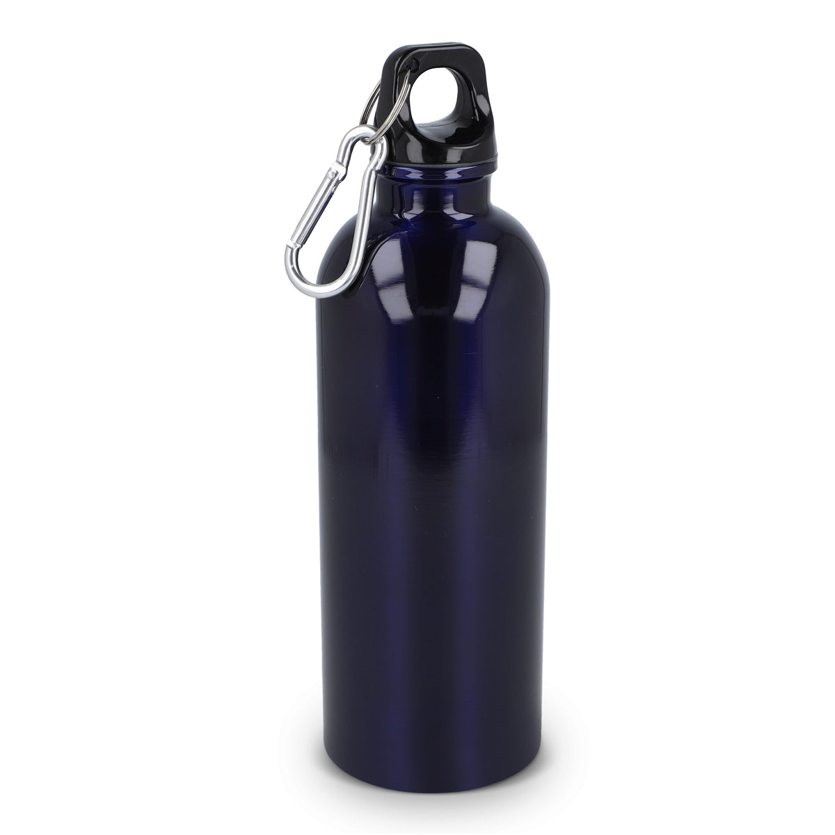 Gerecycled RVS Enkelwandige fles met Karabijnhaak 500ml