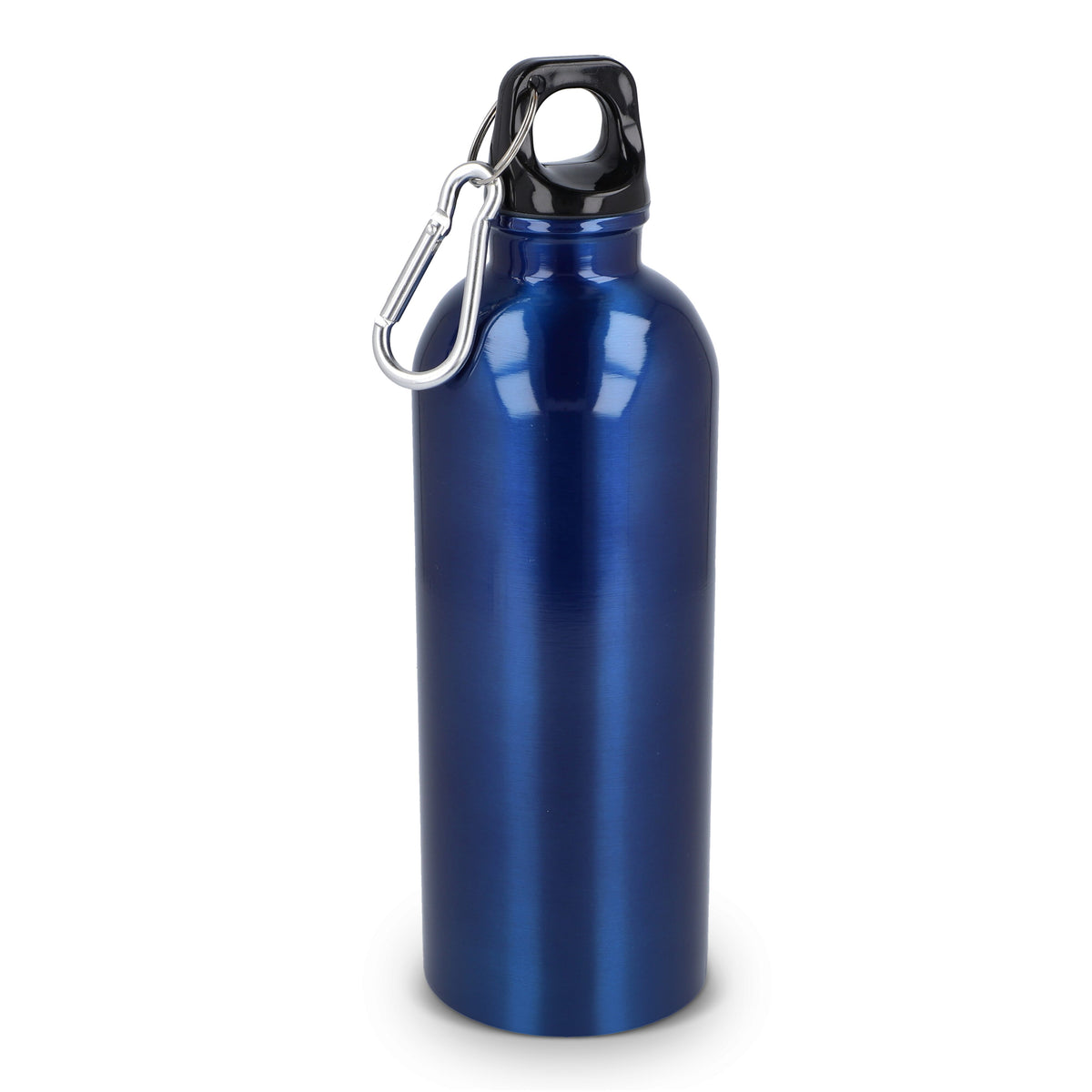 Gerecycled RVS Enkelwandige fles met Karabijnhaak 500ml