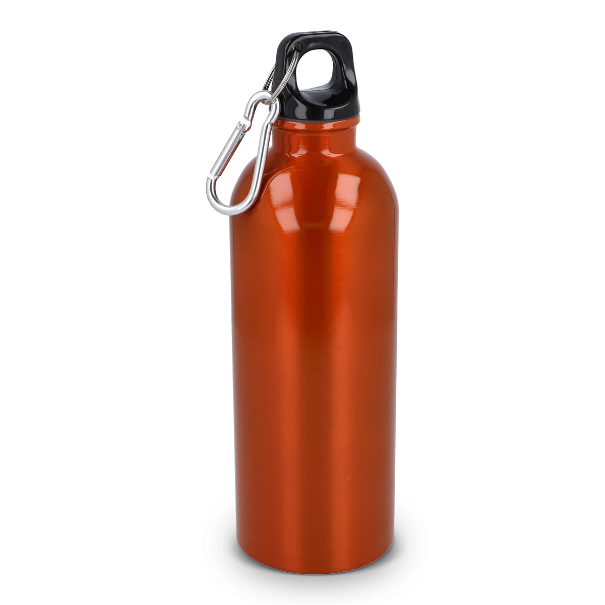 Gerecycled RVS Enkelwandige fles met Karabijnhaak 500ml