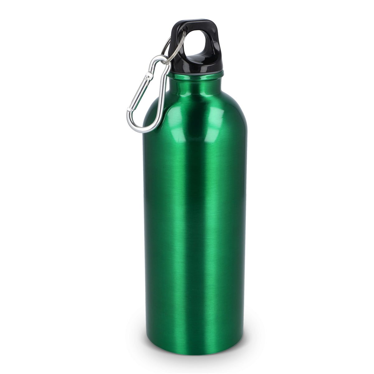 Gerecycled RVS Enkelwandige fles met Karabijnhaak 500ml
