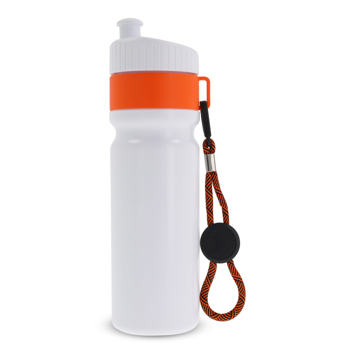 Sportbidon met rand en koord 750ml