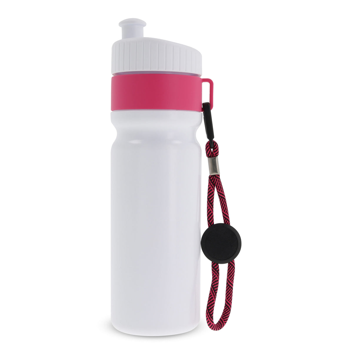 Sportbidon met rand en koord 750ml