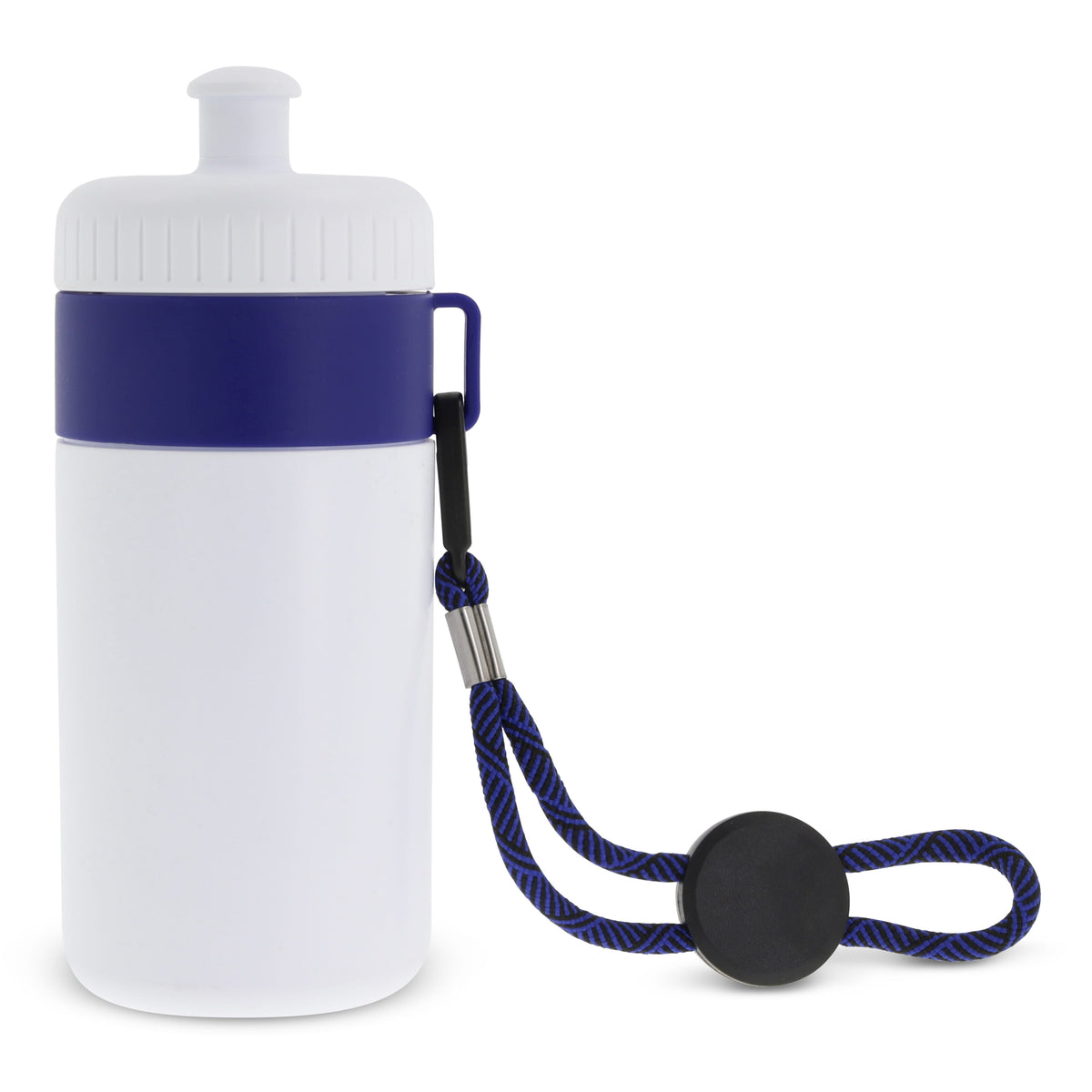 Sportbidon met rand en koord 500ml