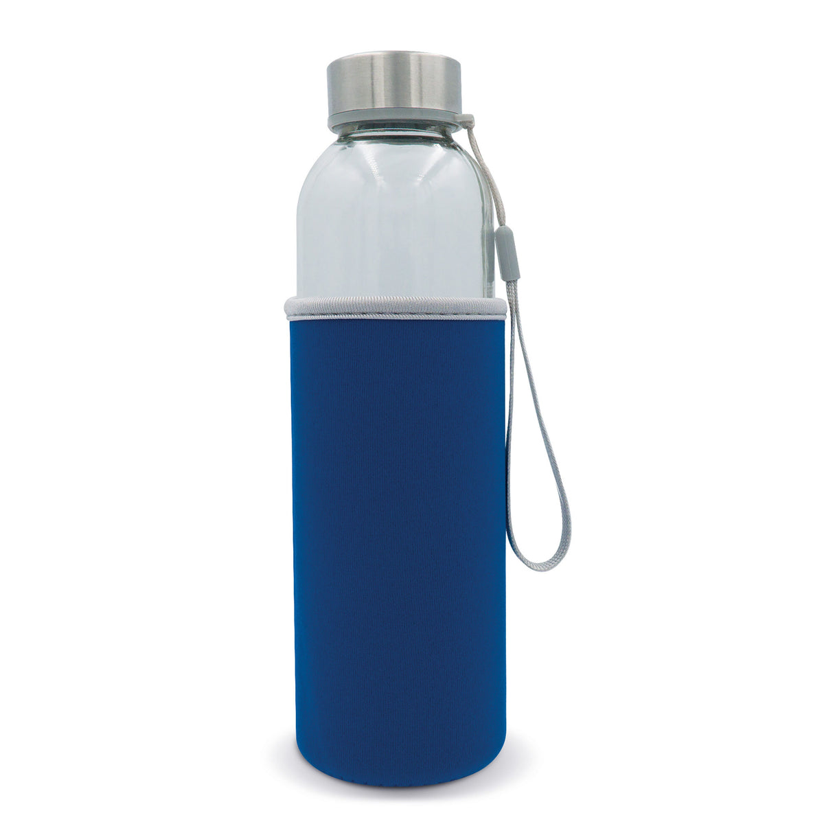 Waterfles glas met sleeve 500ml