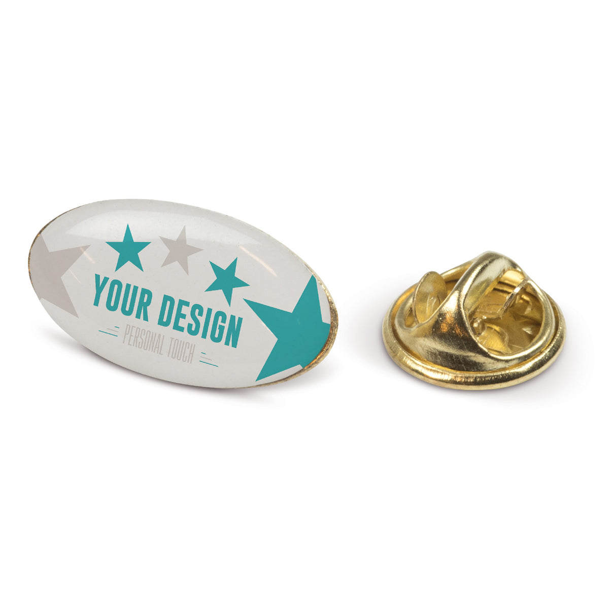 Badge metalen pin 20x12mm