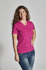 T-SHIRT V-NECK LADY - GOTS GECERTIFICEERD