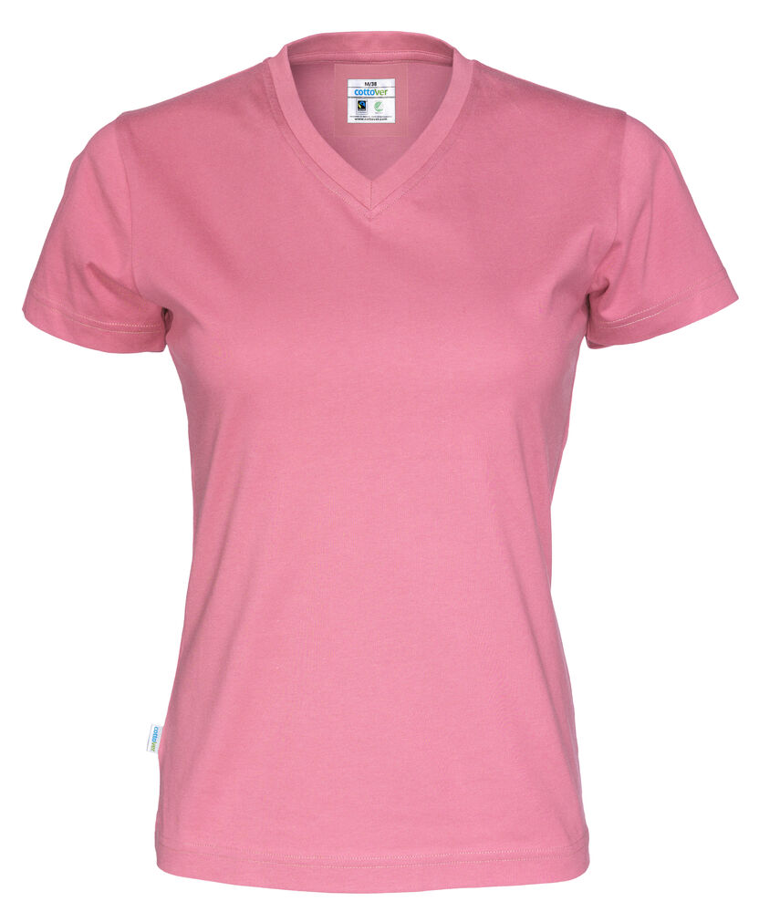 T-SHIRT V-NECK LADY - GOTS GECERTIFICEERD