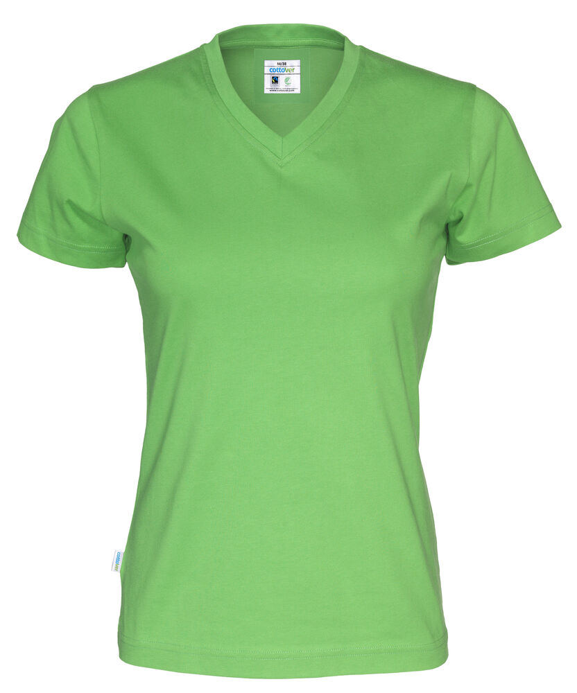 T-SHIRT V-NECK LADY - GOTS GECERTIFICEERD