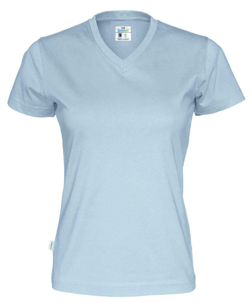 T-SHIRT V-NECK LADY - GOTS GECERTIFICEERD