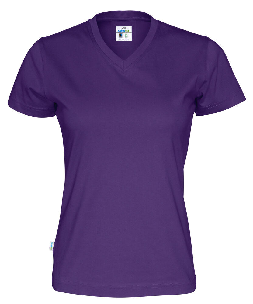 T-SHIRT V-NECK LADY - GOTS GECERTIFICEERD