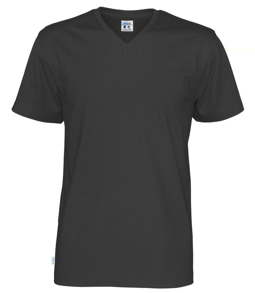 T-SHIRT V-NECK MAN - GOTS GECERTIFICEERD