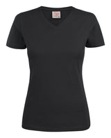 Heavy V-neck  T-Shirt Dames