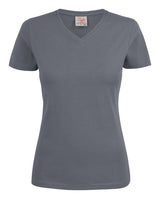 Heavy V-neck  T-Shirt Dames