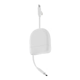 Xoopar ICE-R Uittrekbare USB-C en Lightning Kabel 60W 1 Meter