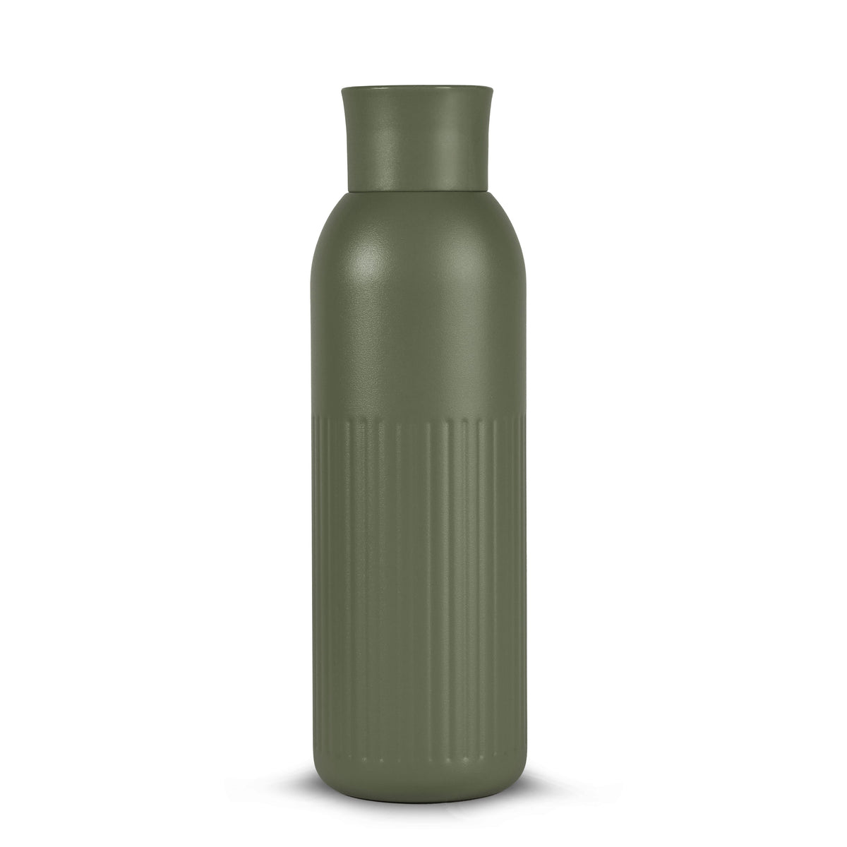 Sagaform Tekla Push stalen fles met druk dop gerecycled) 500 ml