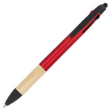 3-kleuren pen met bamboe grip