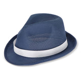 Polyester hoed met band