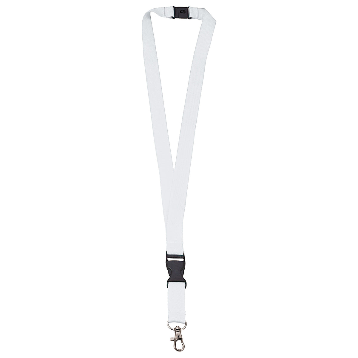 Polyester lanyard 20 mm met gesp en haak