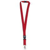 Polyester lanyard 20 mm met gesp en haak