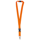 Polyester lanyard 20 mm met gesp en haak