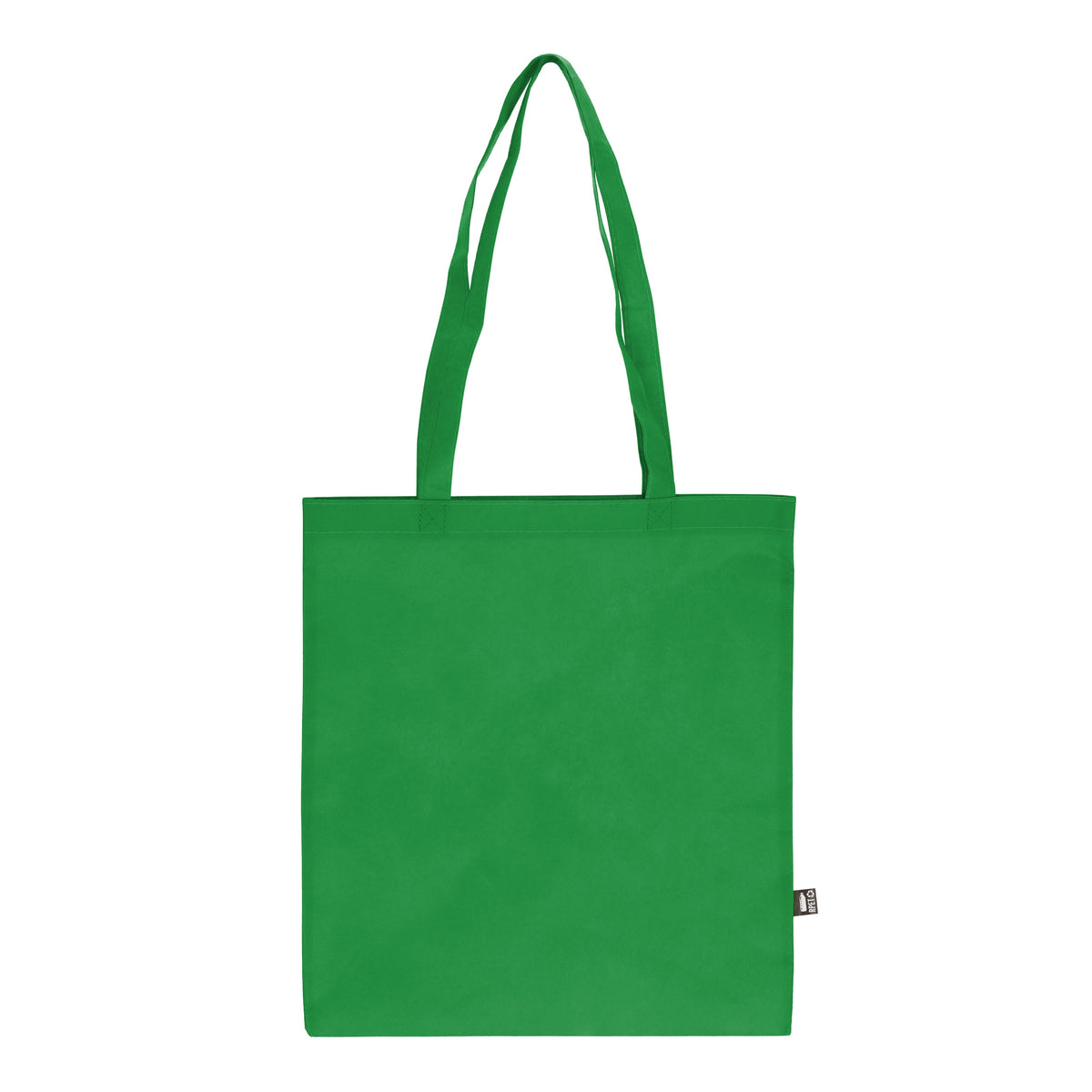 R-PET Draagtas non-woven lange handvatten 38 x 42cm 75g/m²