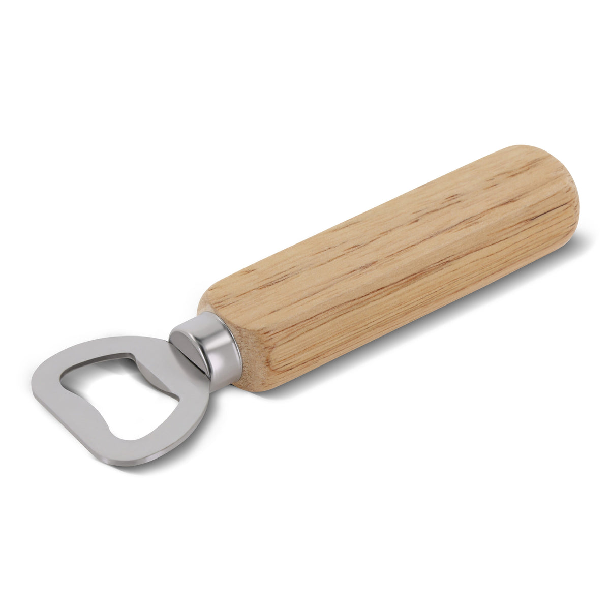 Flesopener met houten handvat